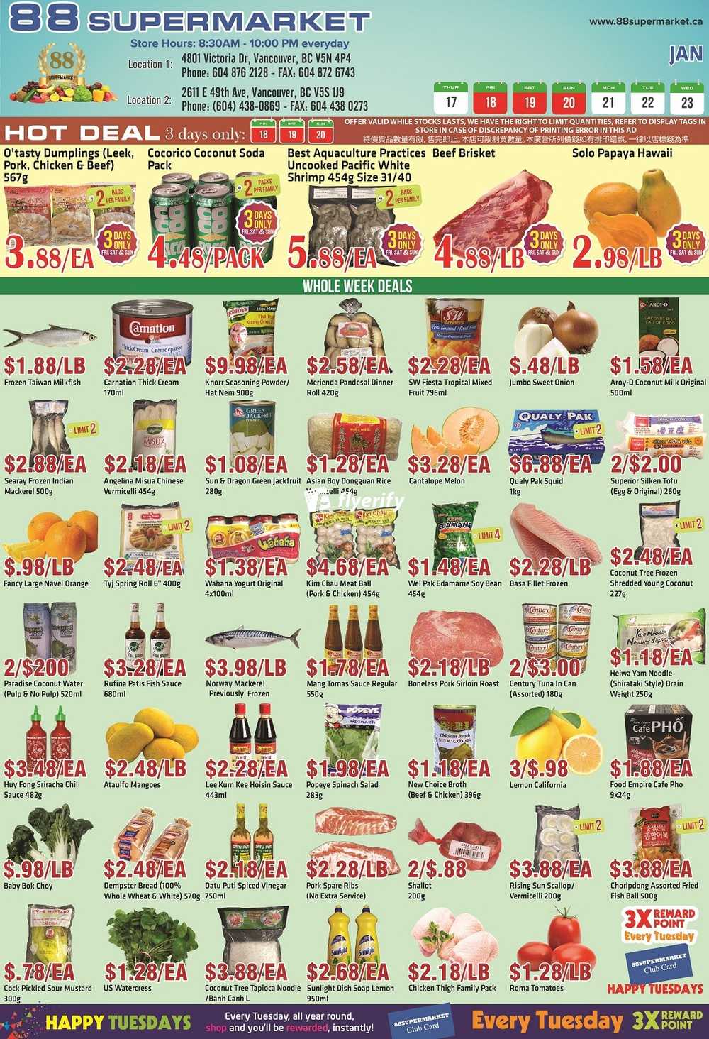 88 Supermarket Flyer January 17 to 23 Canada