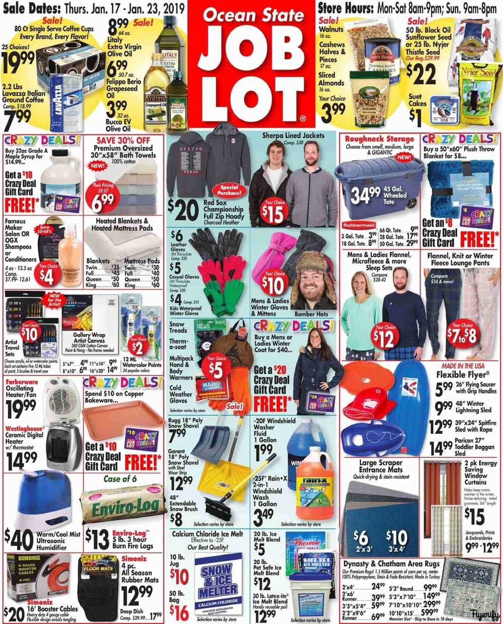 Ocean State Job Lot Weekly Ad & Flyer January 17 to 23 Canada