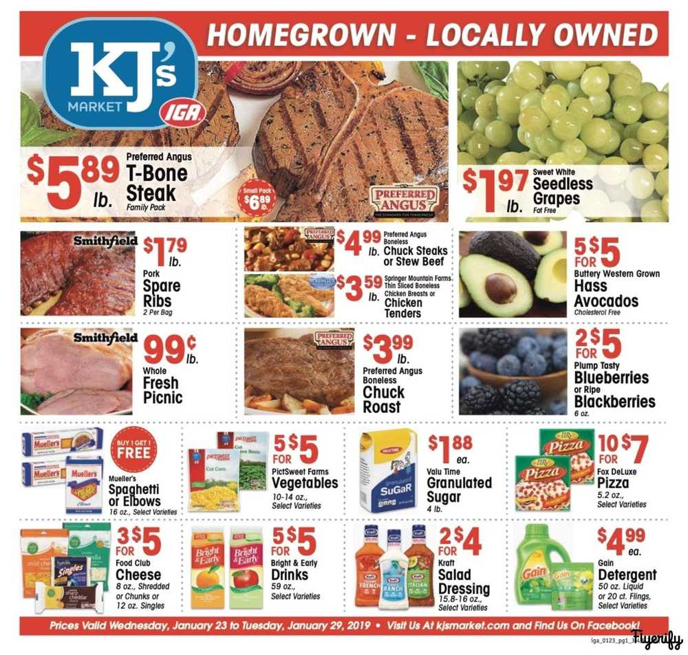 KJ´s Market (GA) Weekly Ad & Flyer January 23 to 29 Canada