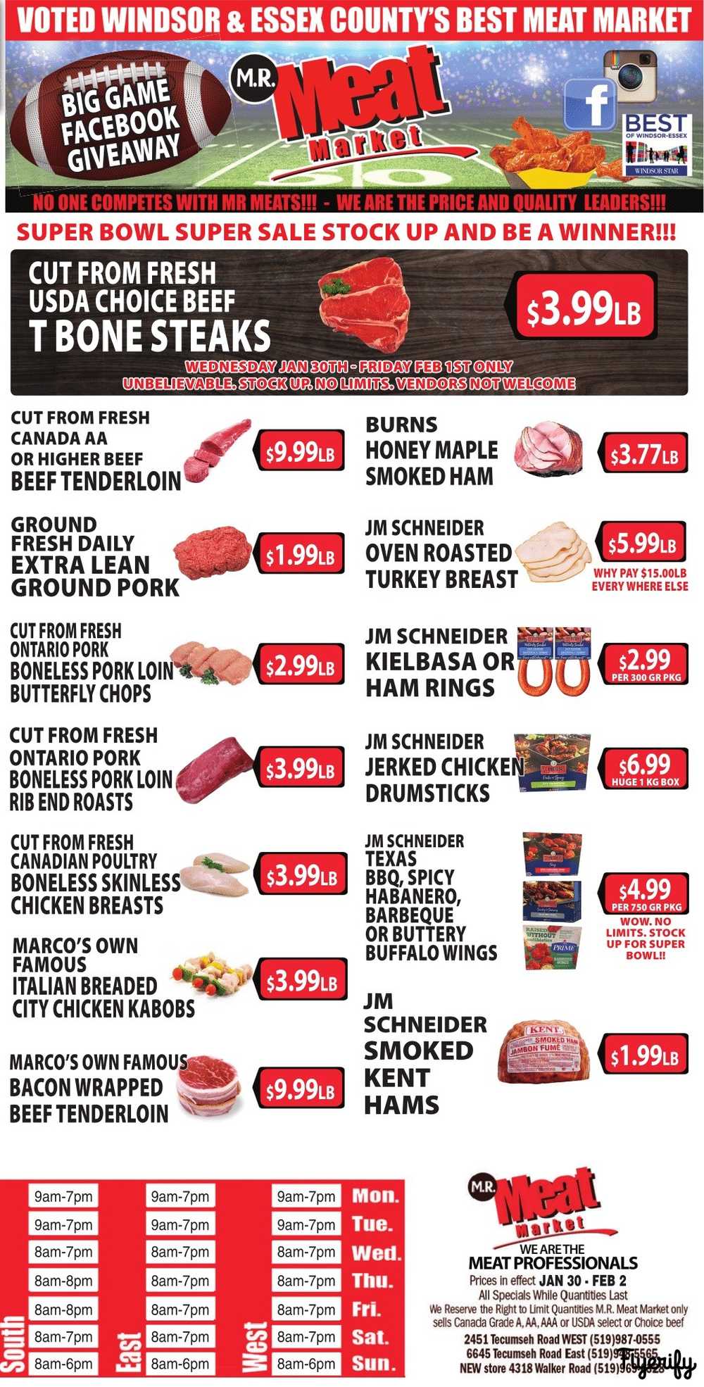 M.R. Meat Market Flyer January 30 to February 2 Canada