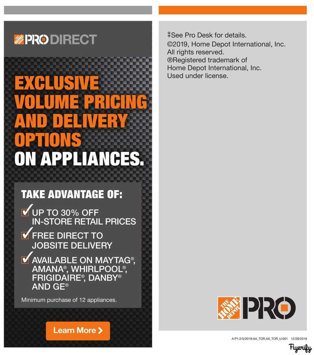 Home Depot Pro Flyer February 5 To 18 Canada