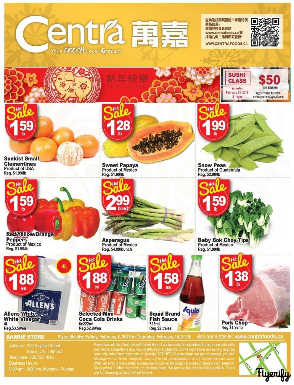 Centra Foods (Barrie) Flyer February 8 to 14 Canada