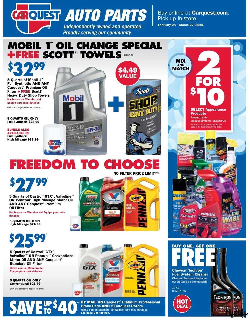 Carquest Auto Parts Flyers