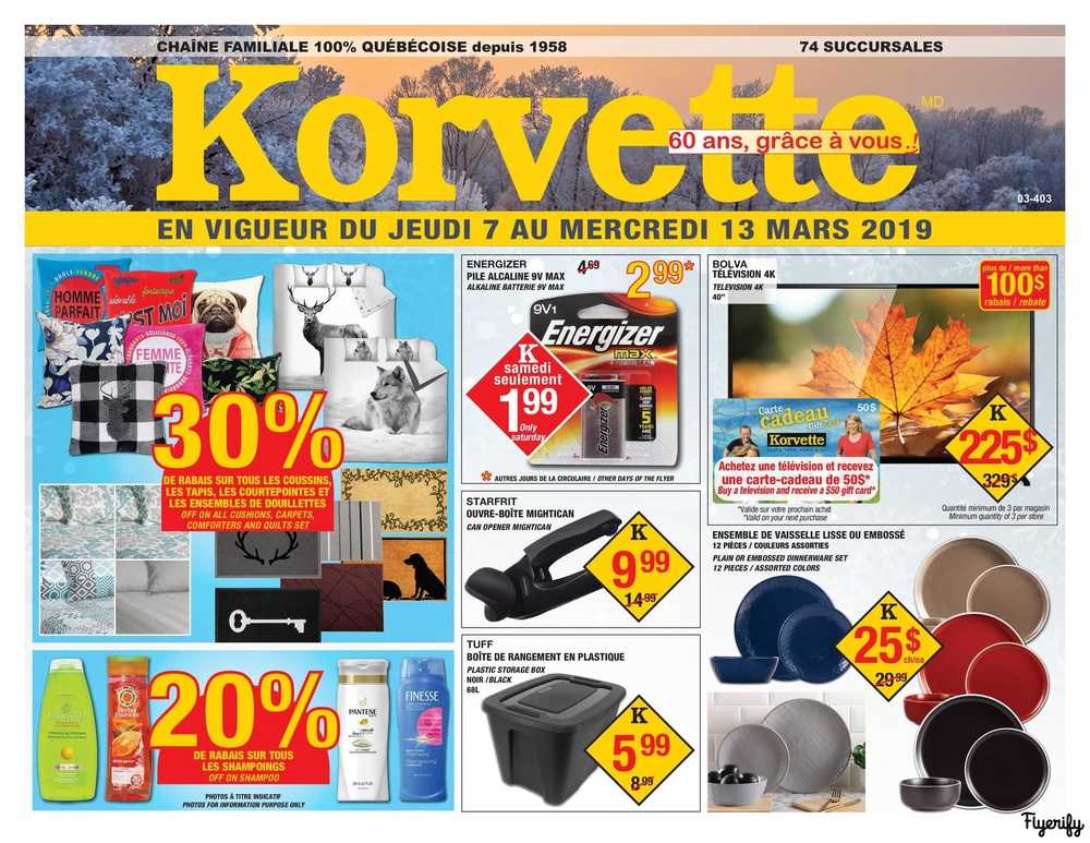 Korvette Flyer March 7 to 13 Canada