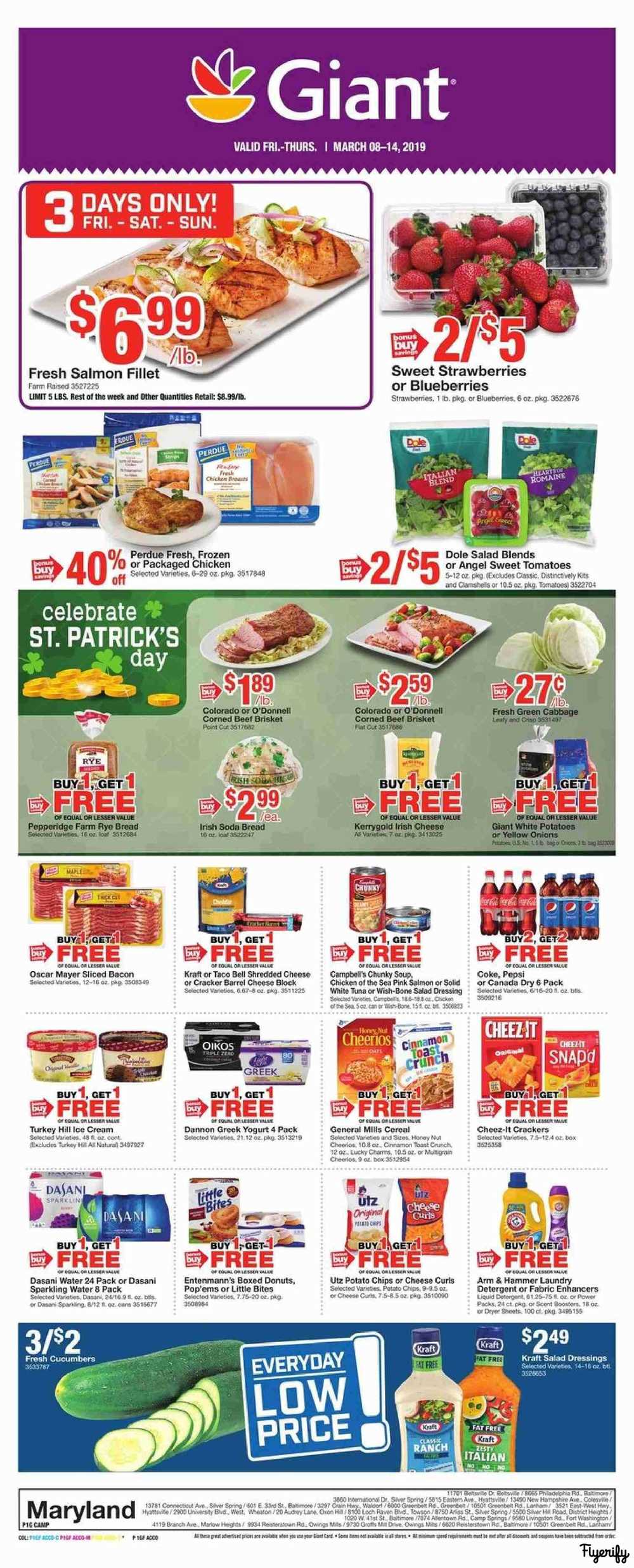 Giant Food Weekly Ad & Flyer March 8 to 14 Canada