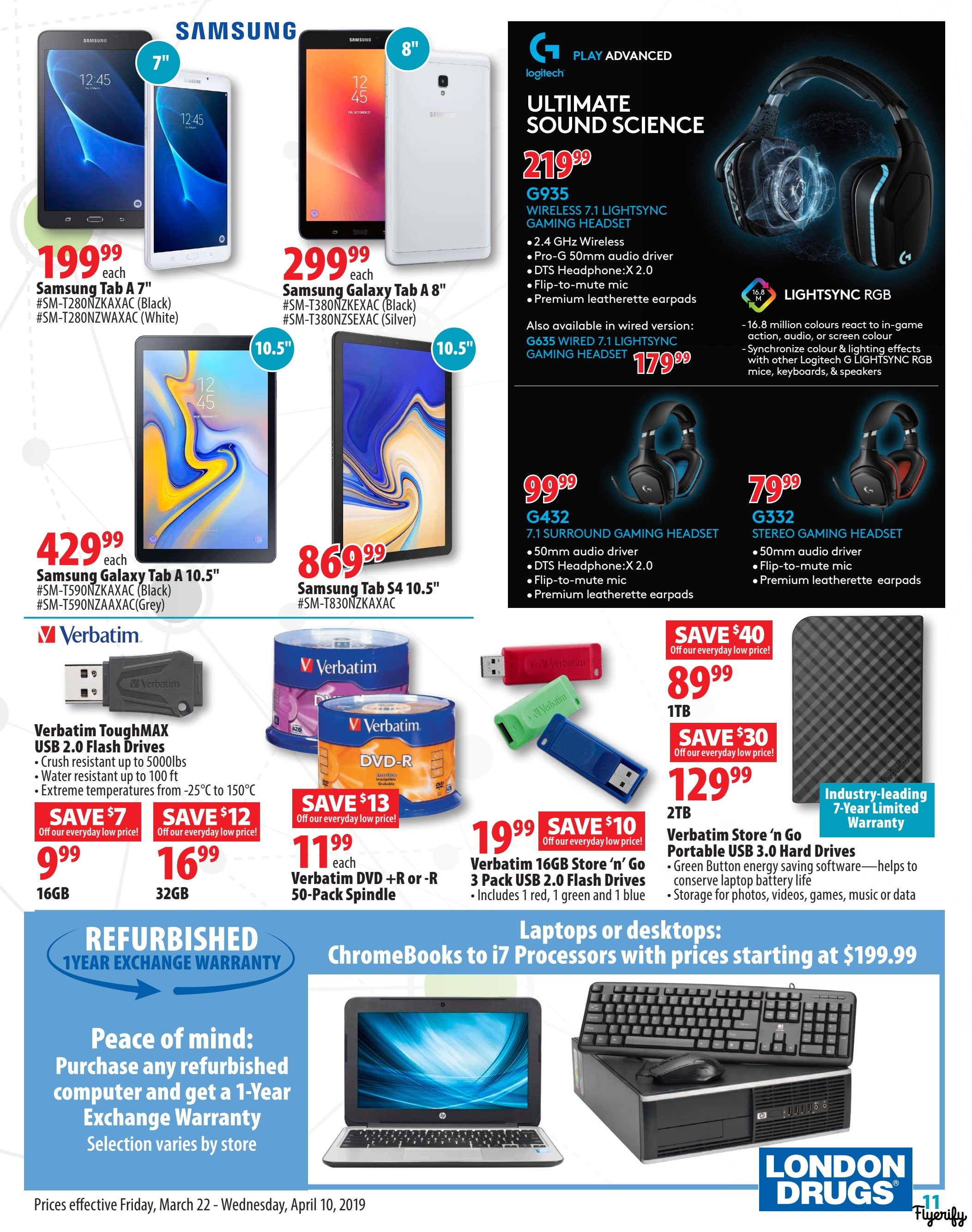 London Drugs Computer Catalogue March 22 to April 10 Canada