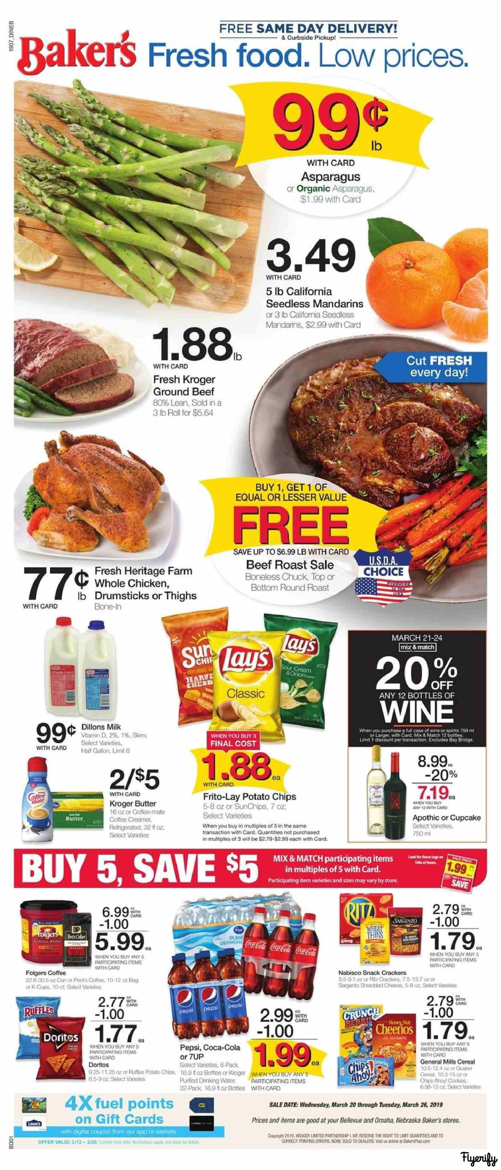 Baker's Weekly Ad & Flyer March 20 to 26 Canada