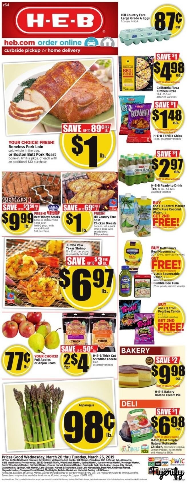 H-E-B (Houston) Weekly Ad & Flyer March 20 To 26 Canada