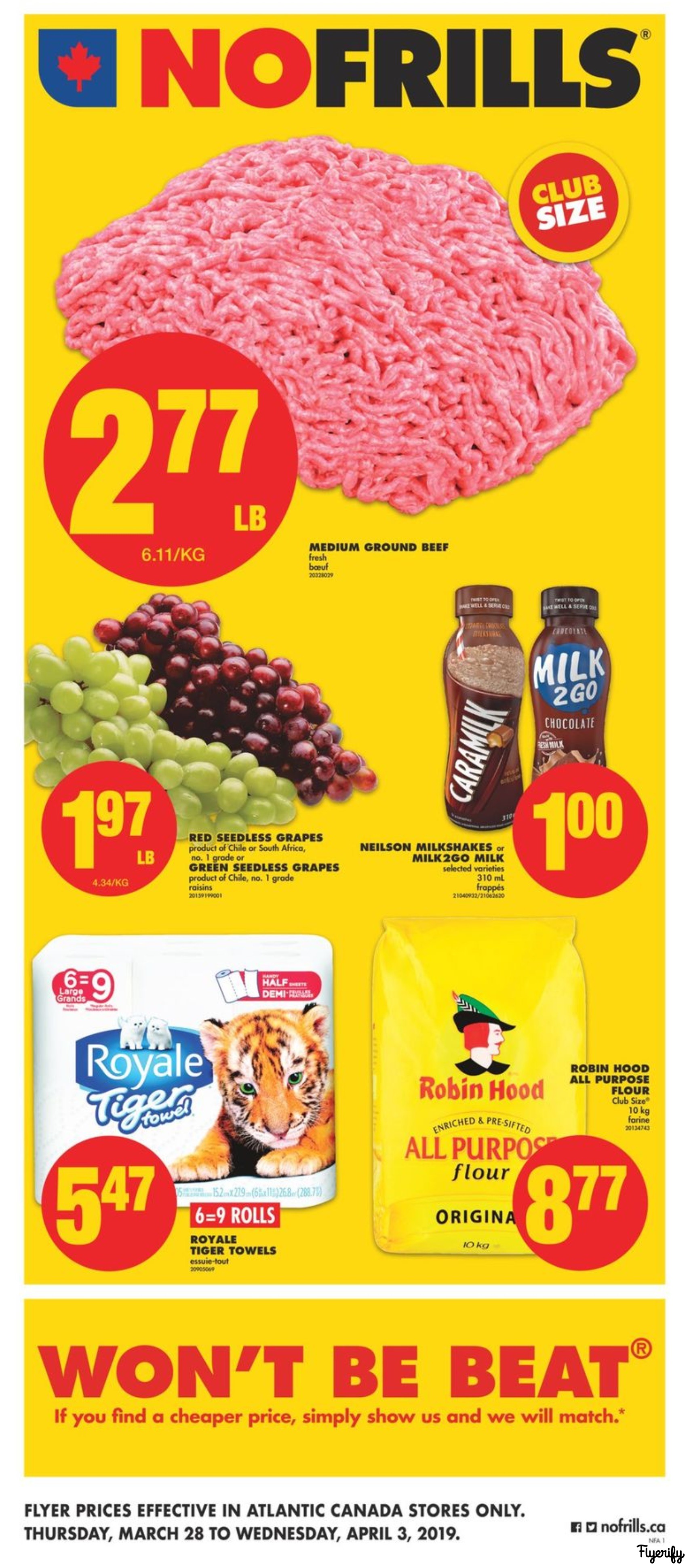 No Frills (Atlantic) Flyer March 28 to April 3 Canada