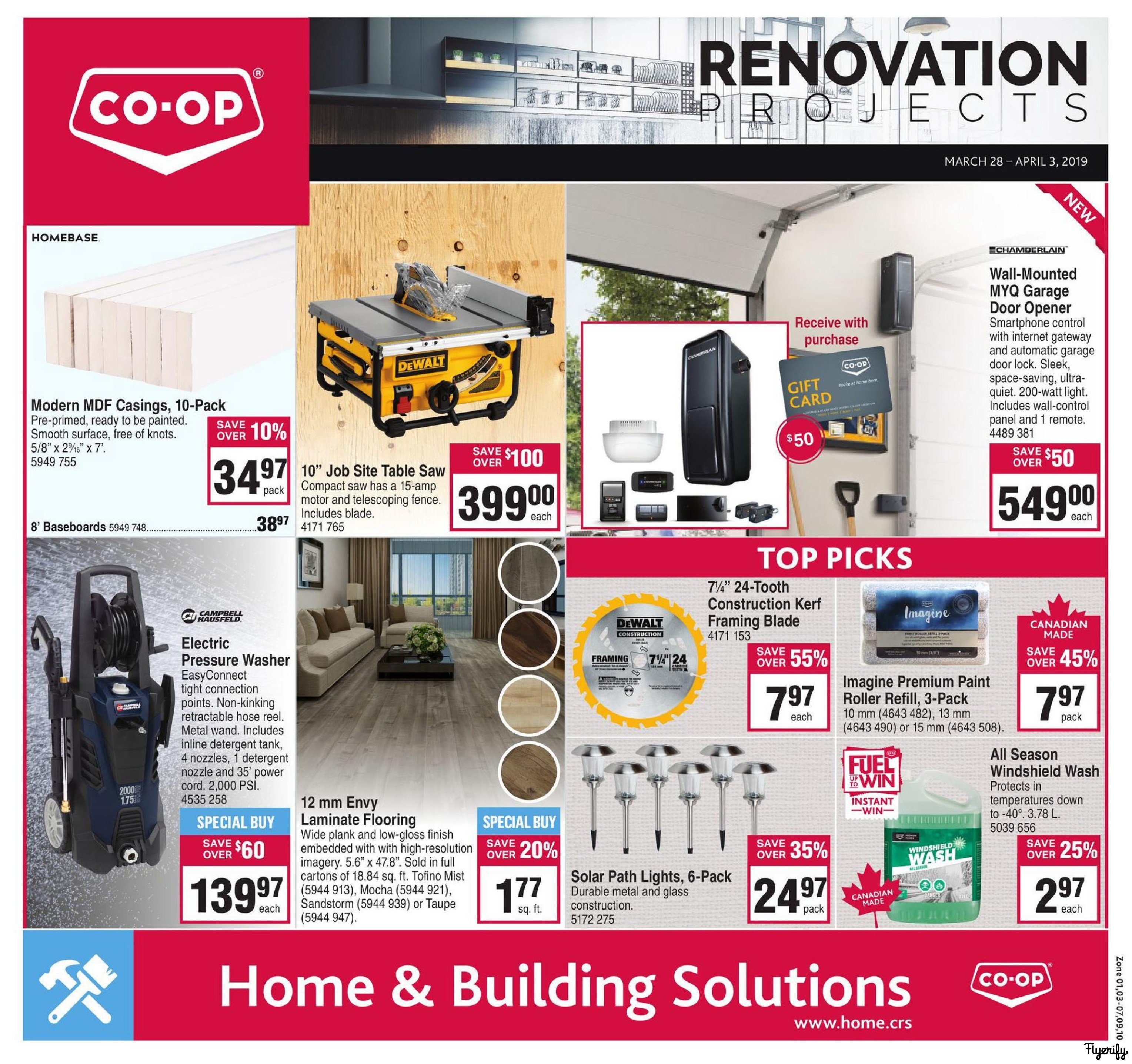 Coop (West) Home Centre Flyer March 28 to April 3 Canada