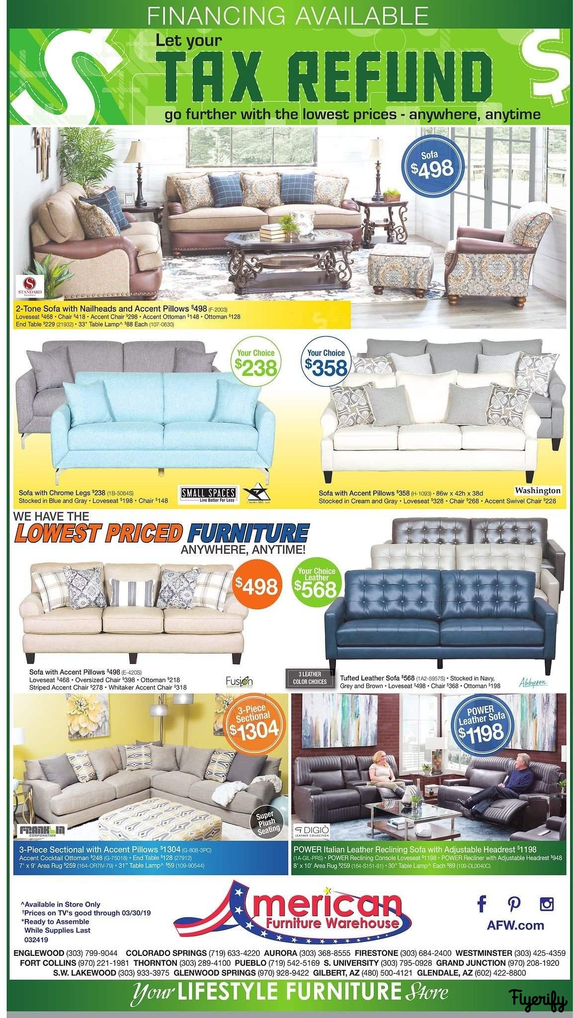 American Furniture Warehouse Weekly Ad Flyer March 24 To 30 Canada