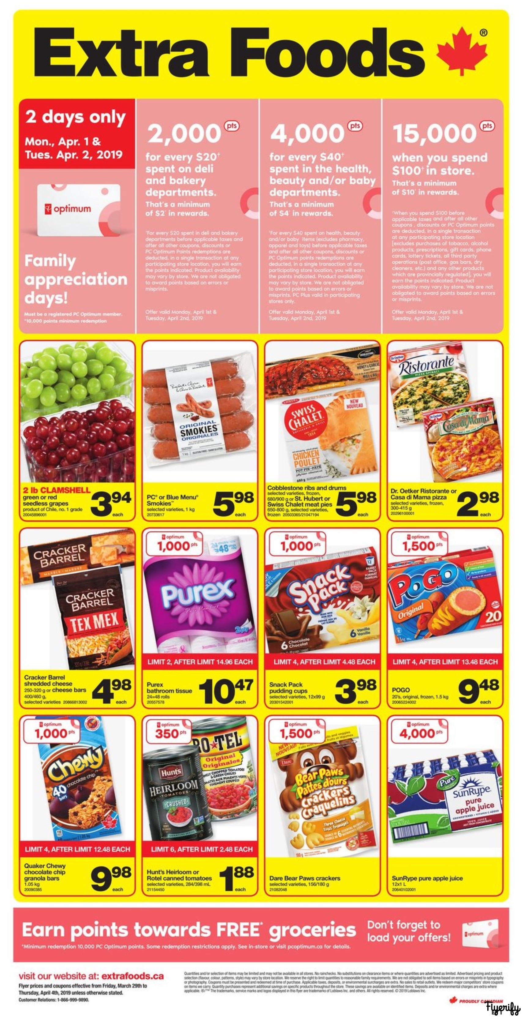 Extra Foods Flyer March 29 to April 4 Canada