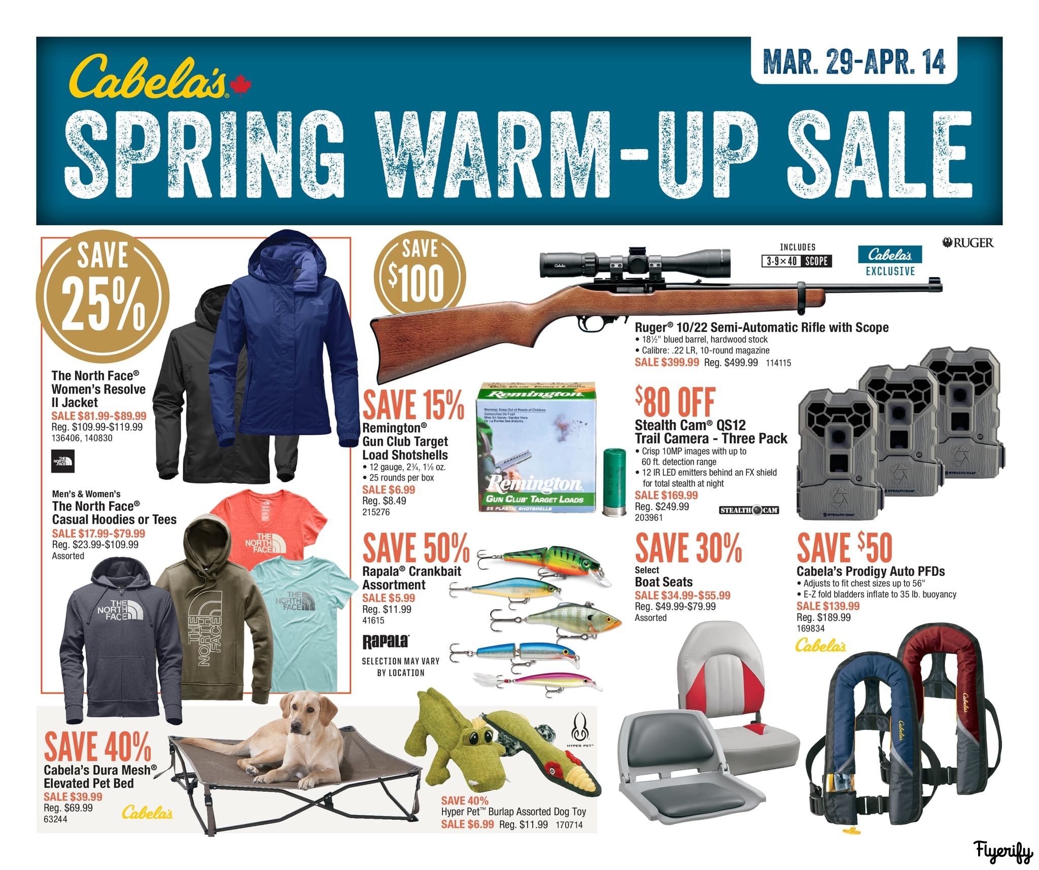 Cabela's Spring Warm Up Sale Flyer March 29 to April 14 Canada