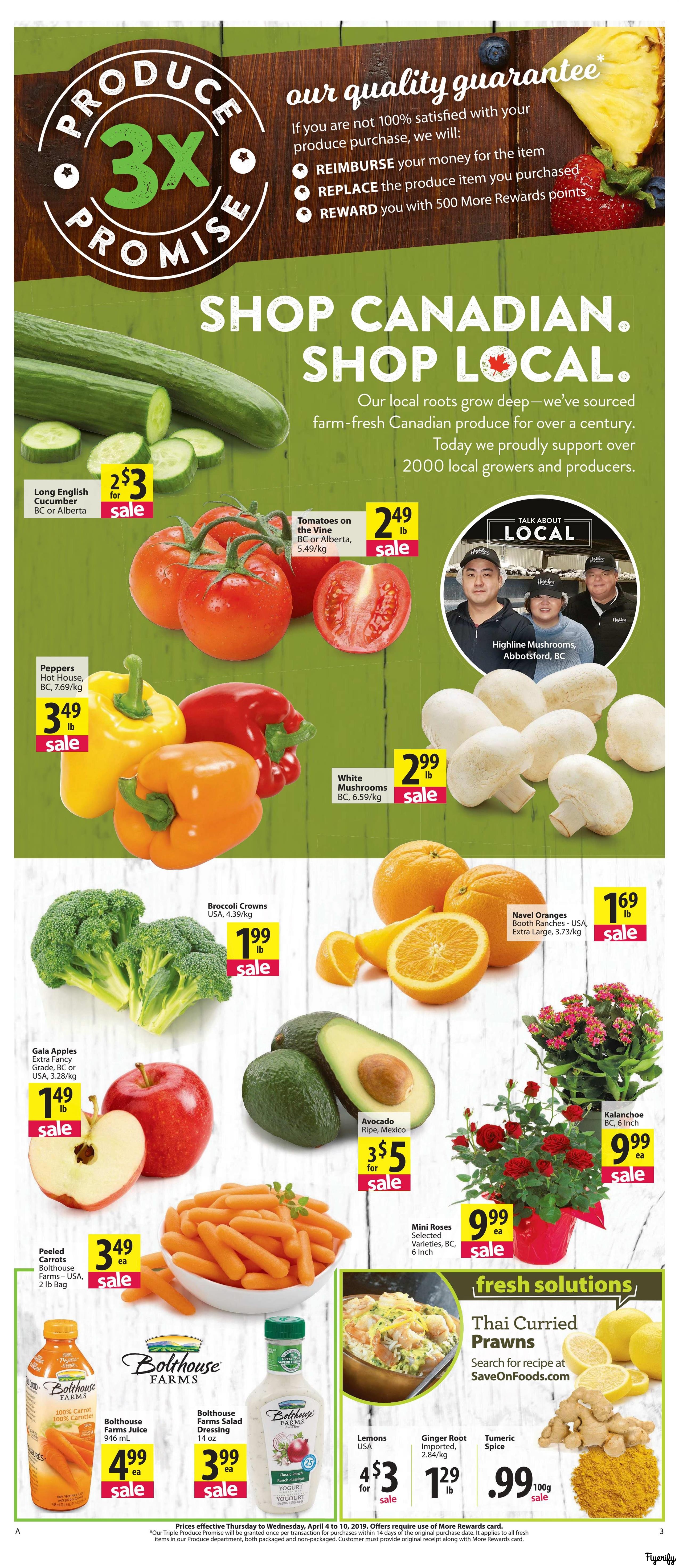 Save on Foods (BC) Flyer April 4 to 10 Canada