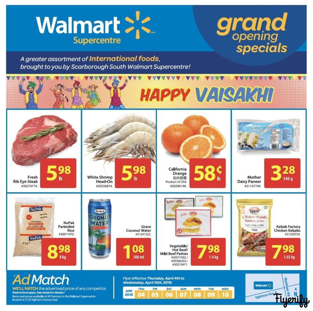 Walmart Supercentre (Scarborough South) Flyer April 4 to 10 Canada