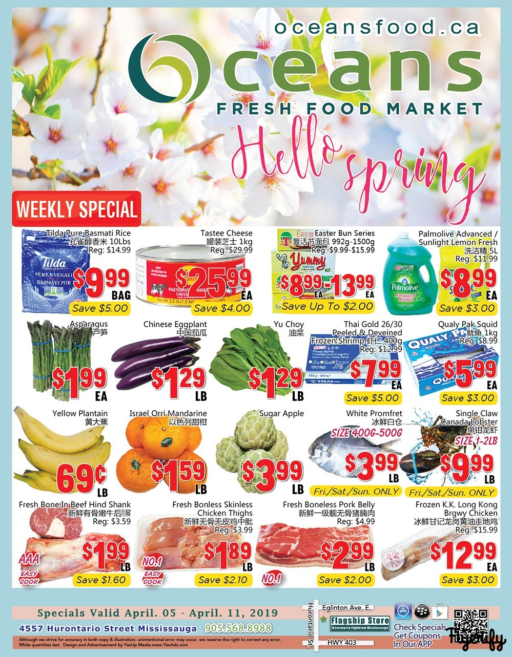 Oceans Fresh Food Market (Mississauga) Flyer April 5 to 11 Canada