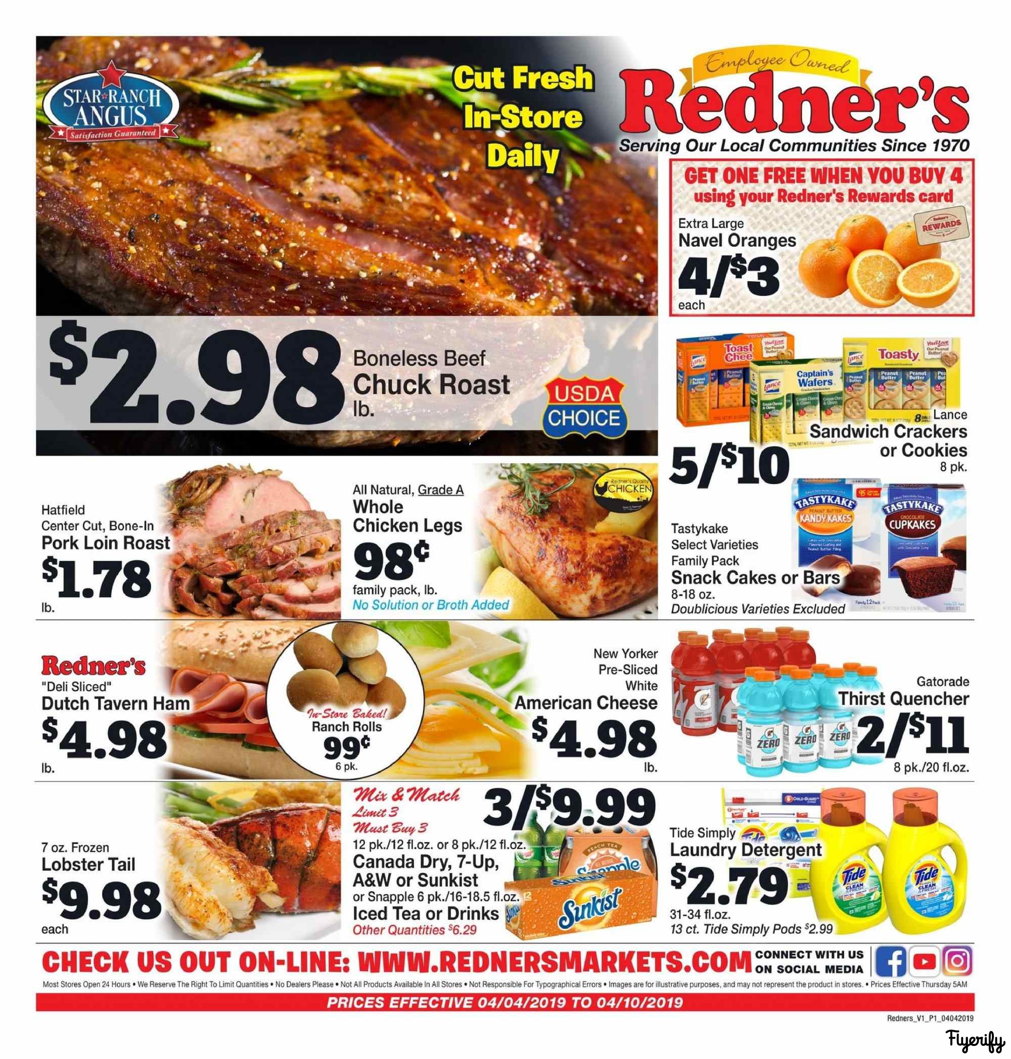 Redner's Weekly Circular