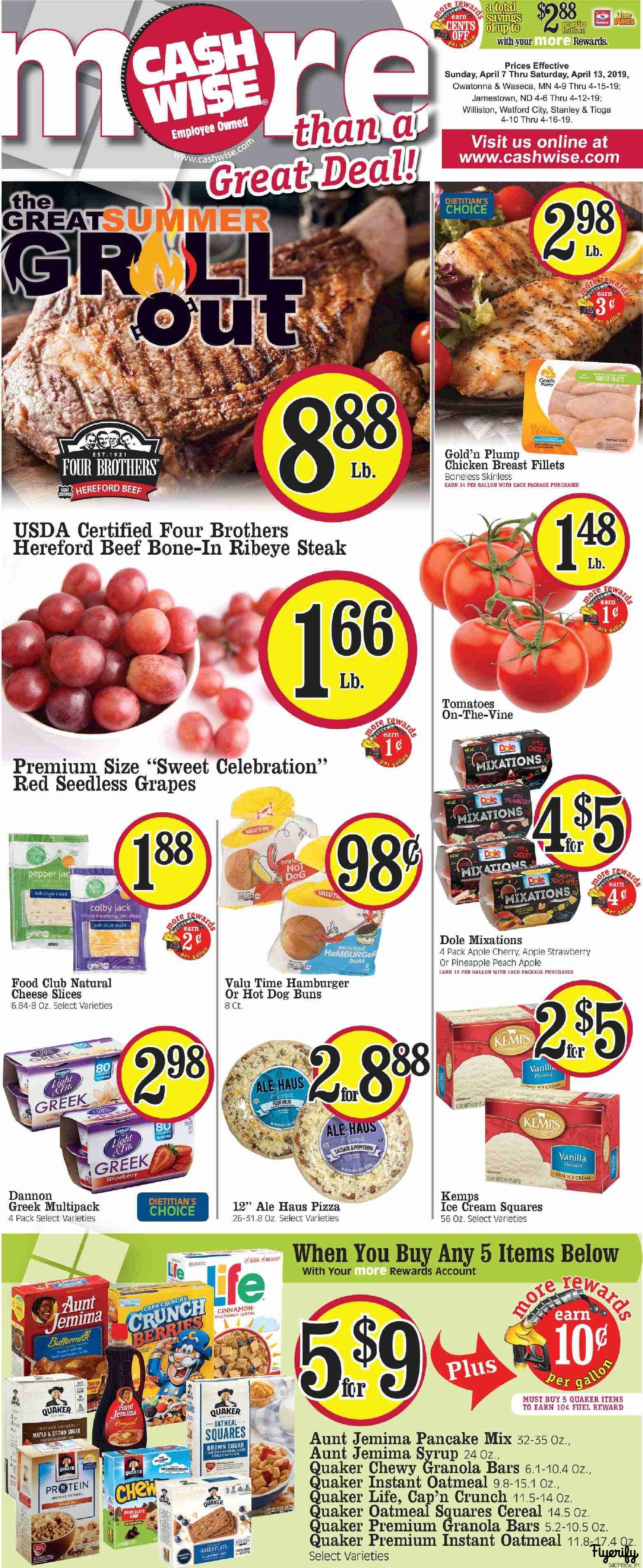 Cash Wise (Minnesota) Weekly Ad & Flyer April 7 to 13 Canada