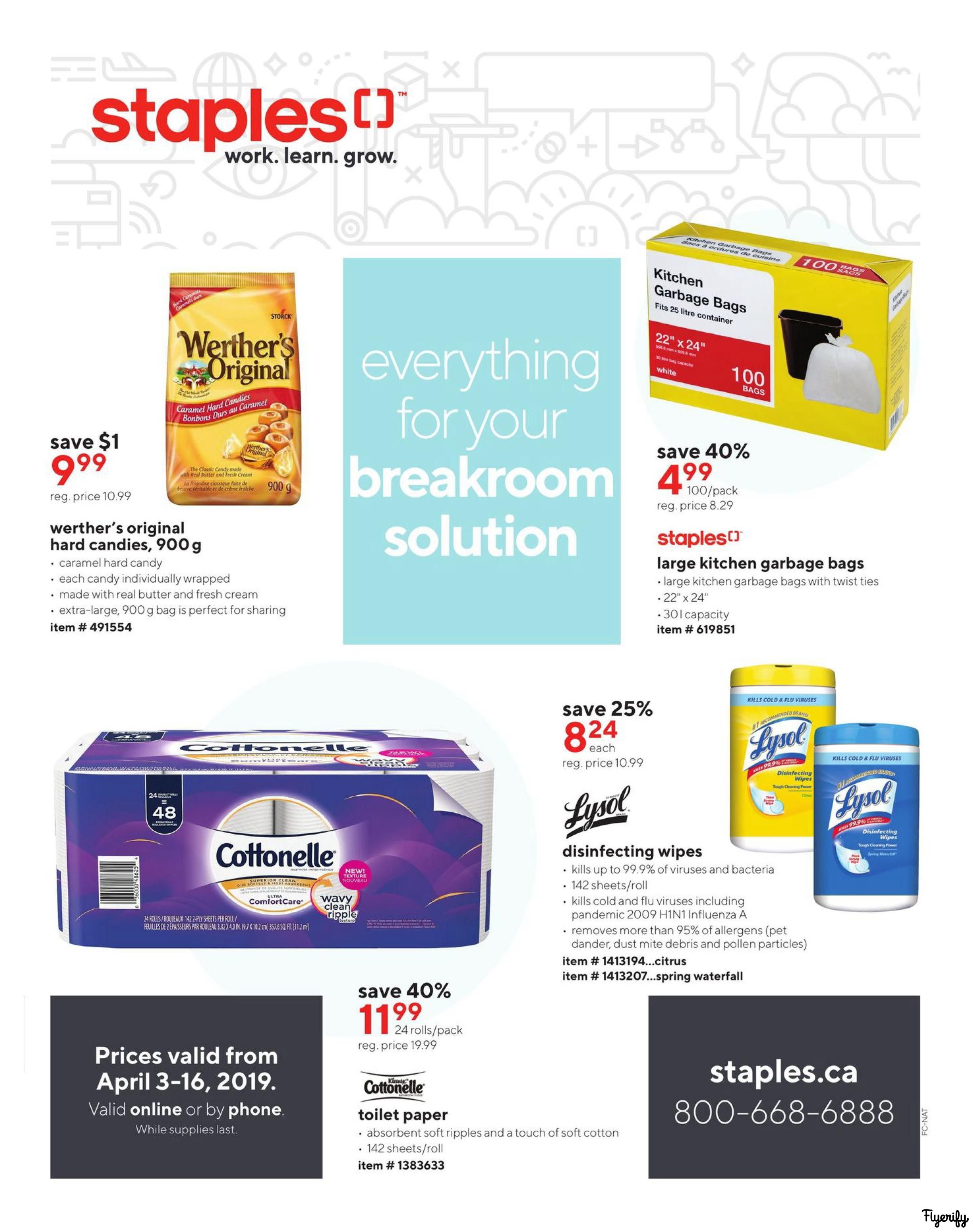 Staples Business Flyer April 3 to 16 Canada