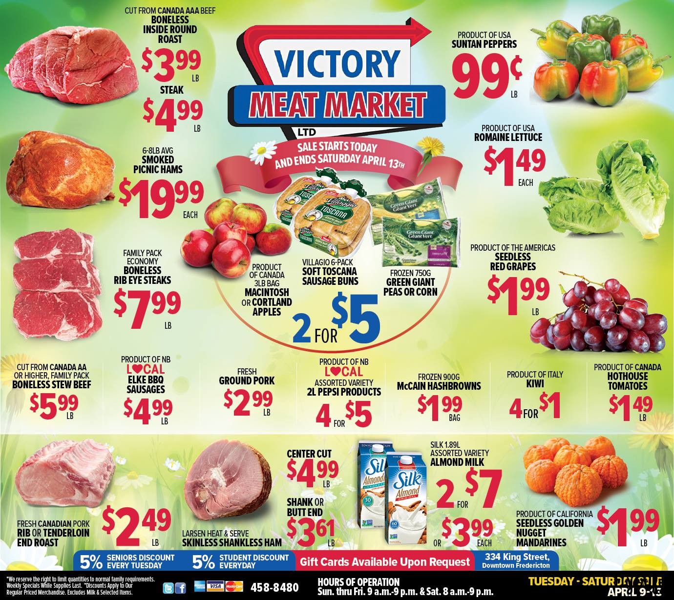 Victory Meat Market Flyer April 9 to 13 Canada