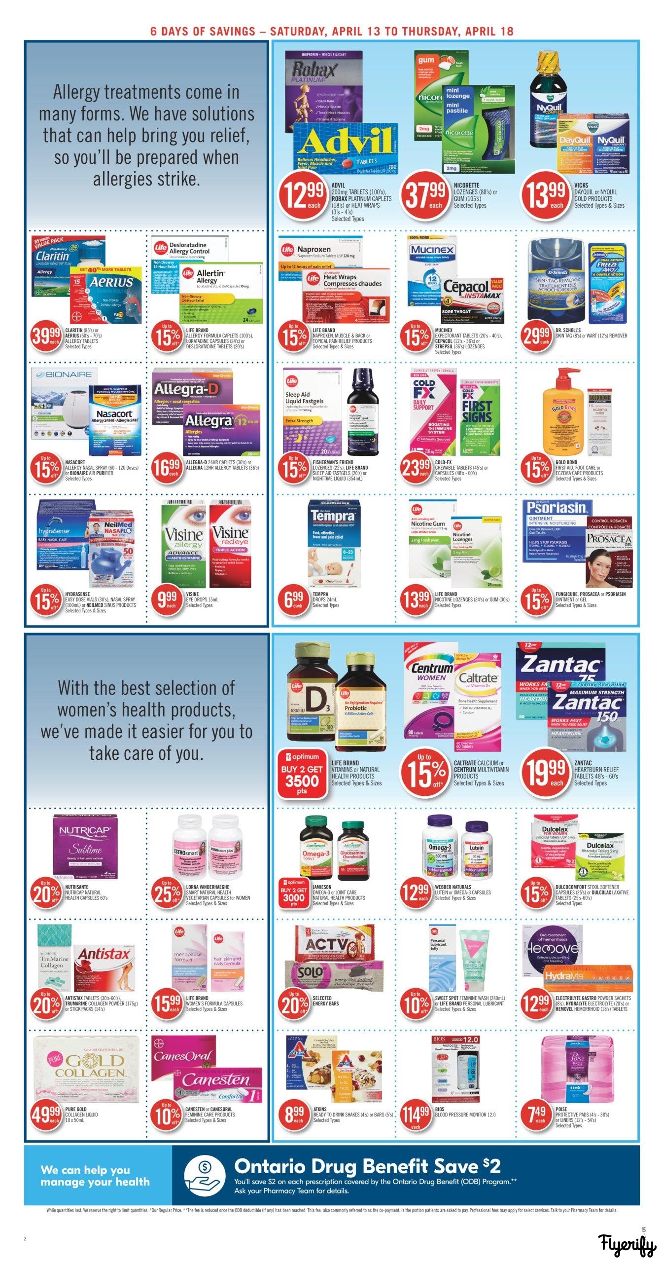 Shoppers Drug Mart (ON) Flyer April 13 to 18 Canada