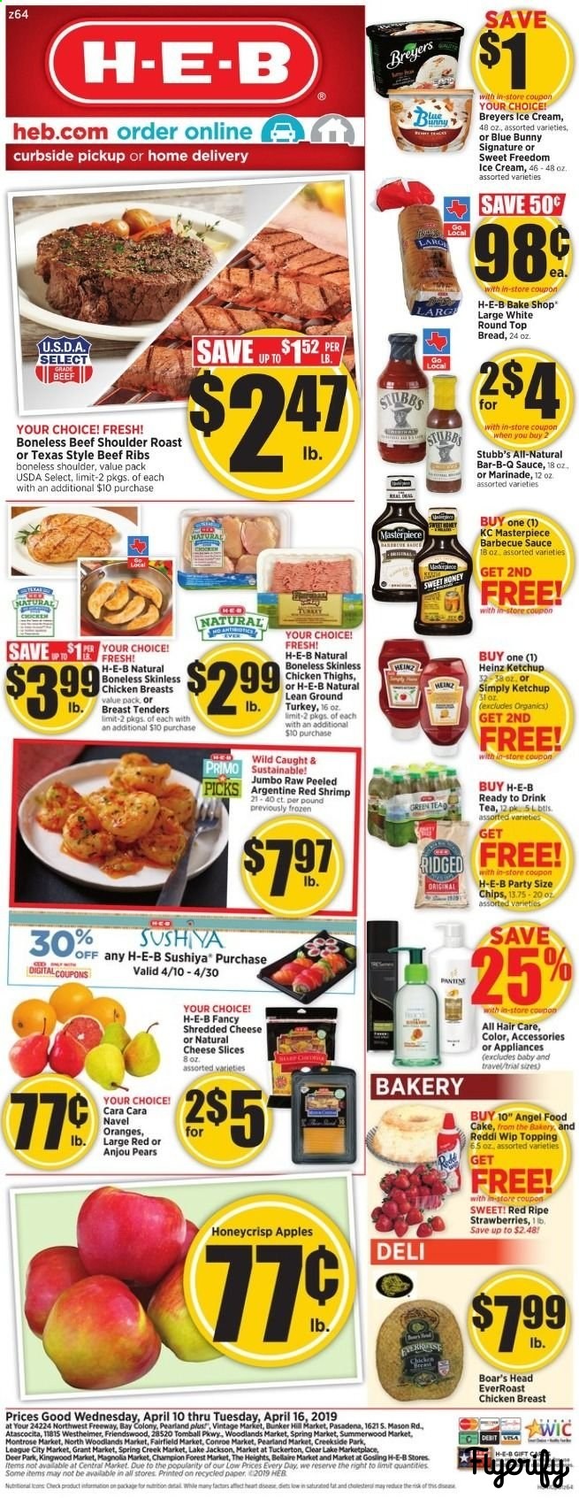 H-E-B Plus! (Pearland) Weekly Ad & Flyer April 10 To 16 Canada