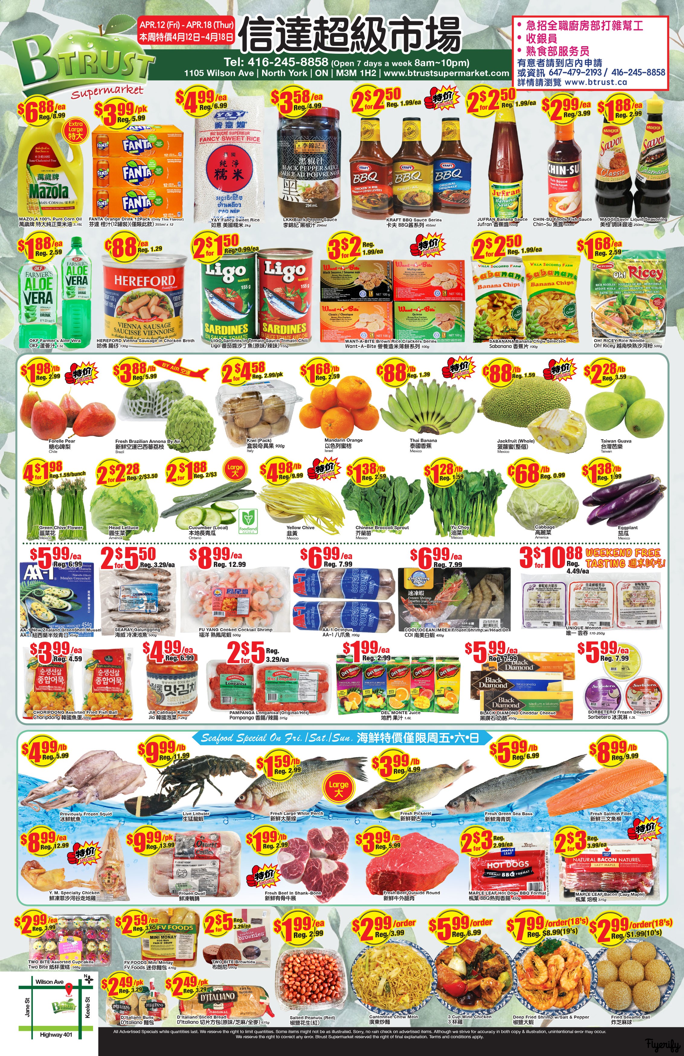 Btrust Supermarket (North York) Flyer April 12 to 18 Canada