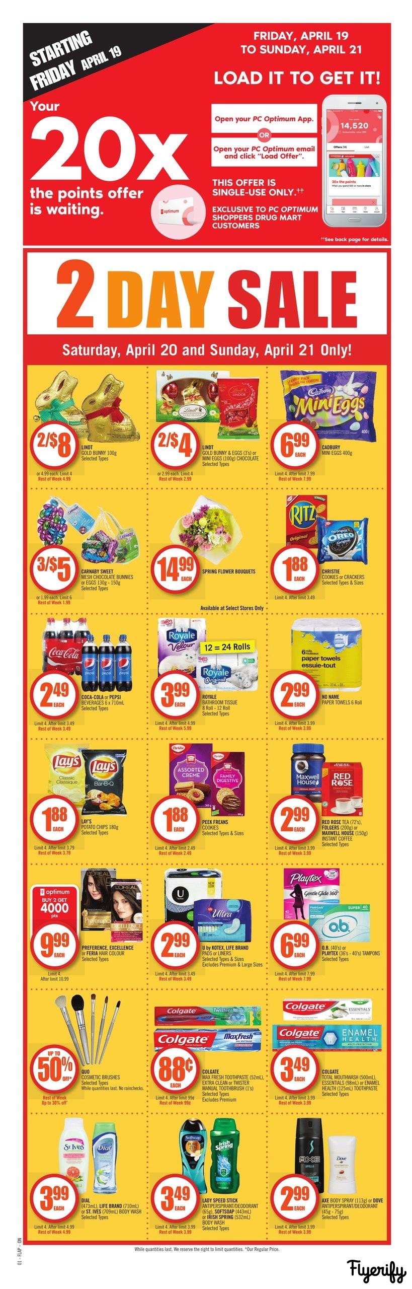 Shoppers Drug Mart (ON) Flyer April 20 to 25 Canada