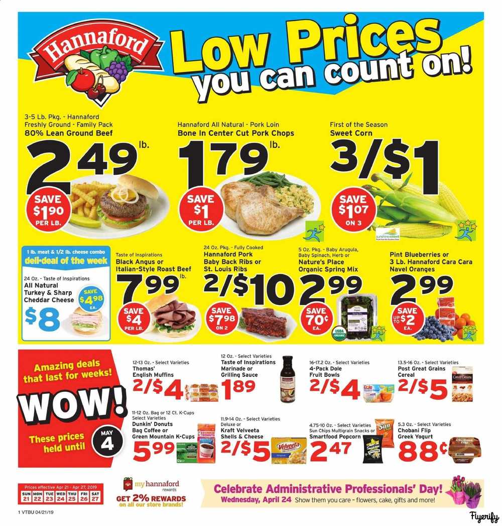 Hannaford (VT) Weekly Ad & Flyer April 21 to 27 Canada