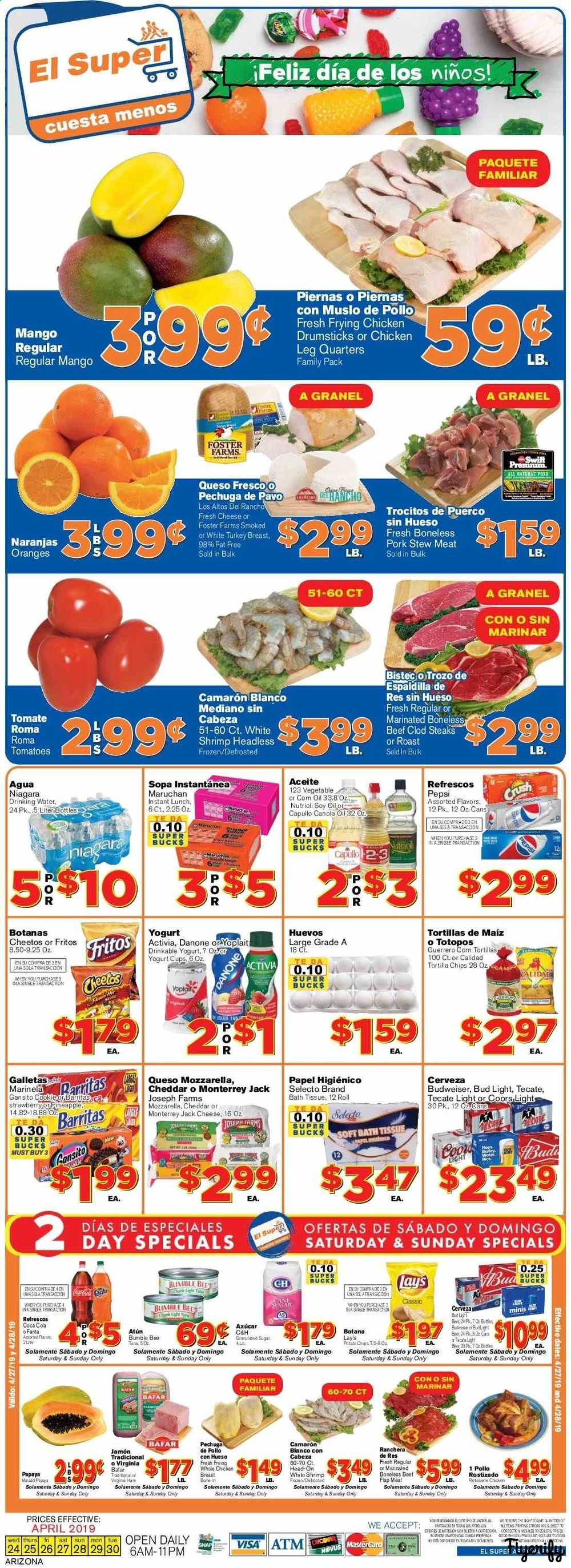 El Super (AZ) Weekly Ad & Flyer April 24 to 30 Canada