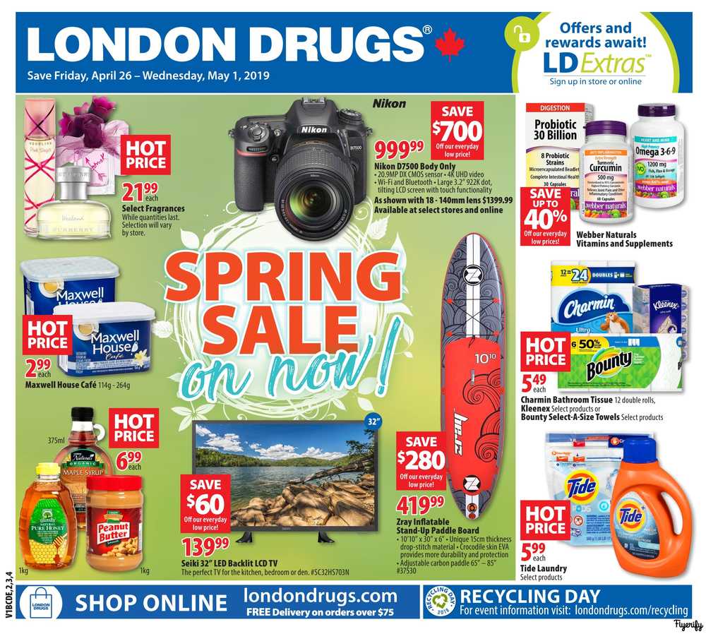 London Drugs Flyer April 26 to May 1 Canada