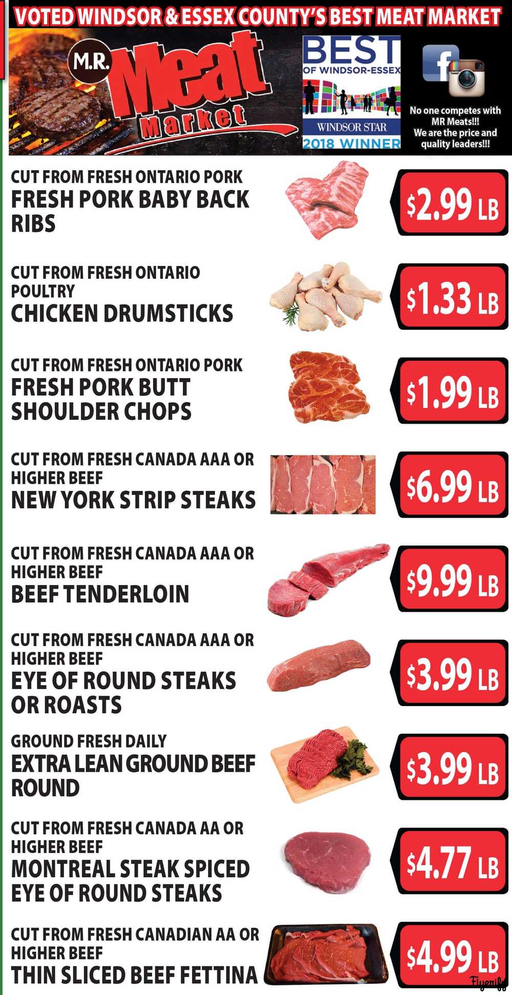 M.R. Meat Market Flyer April 27 to May 4 Canada