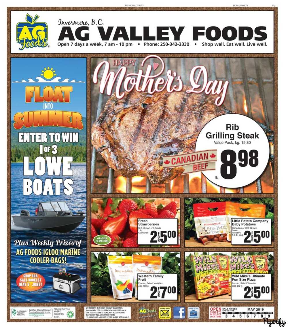 AG Foods Flyer May 3 to 9 Canada