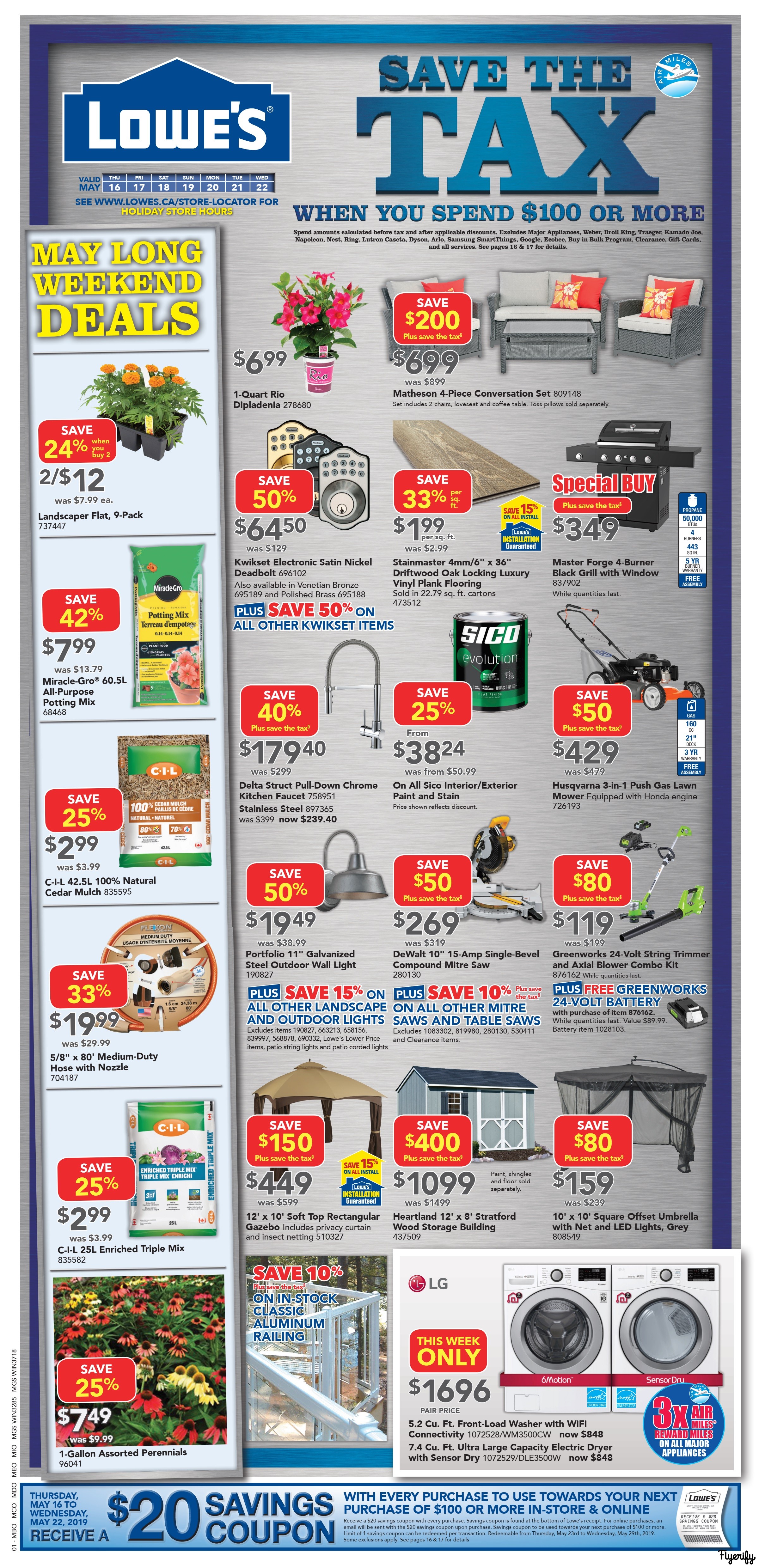 Lowe's Flyer May 16 to 22 Canada