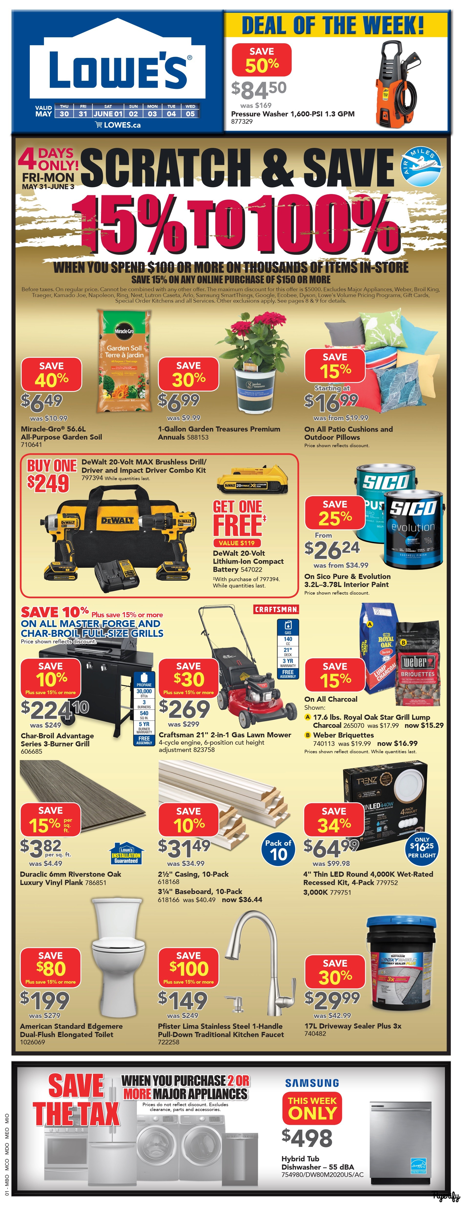 Lowe's Flyer May 30 to June 5 Canada