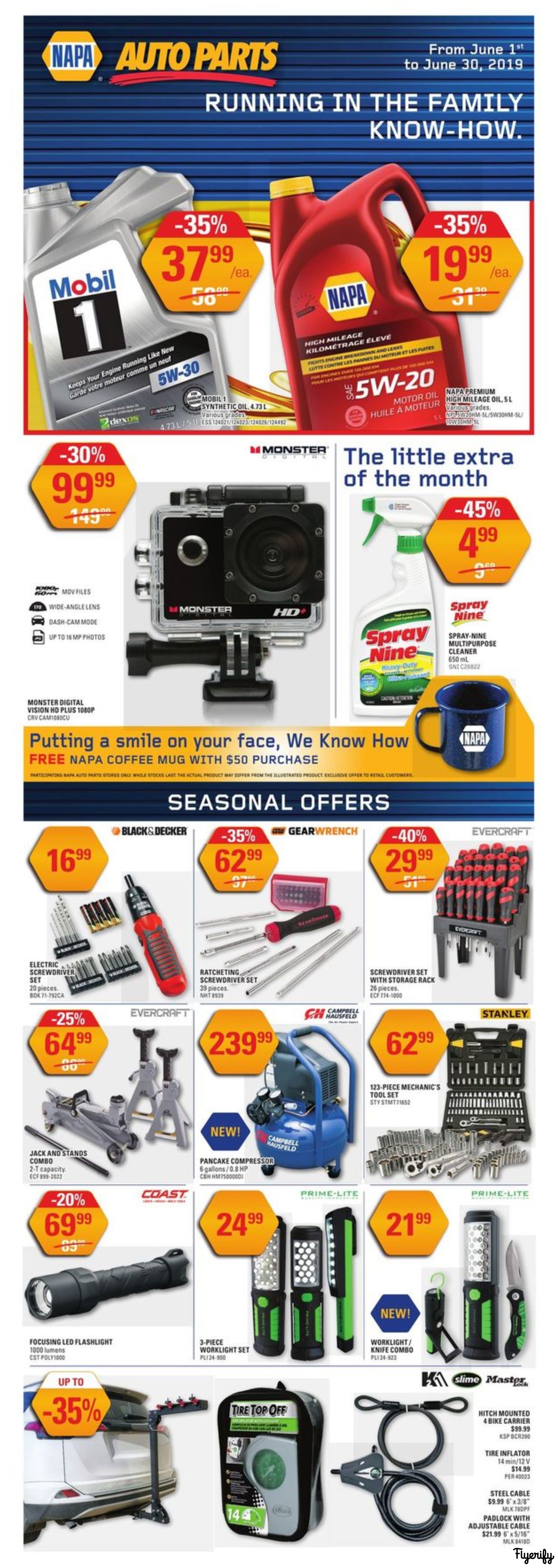 NAPA Auto Parts Flyer June 1 to 30 Canada