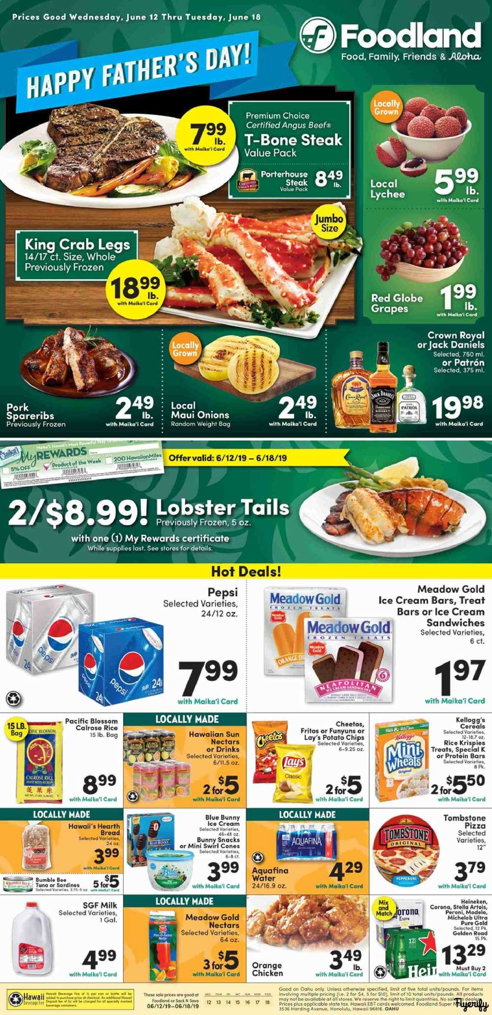 Foodland (Oahu) Weekly Ad & Flyer June 12 to 18 Canada