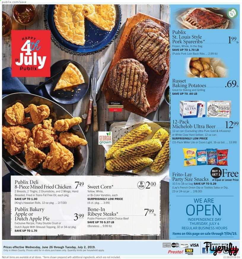 Publix (SC) Weekly Ad &amp; Flyer June 26 to July 2 Canada