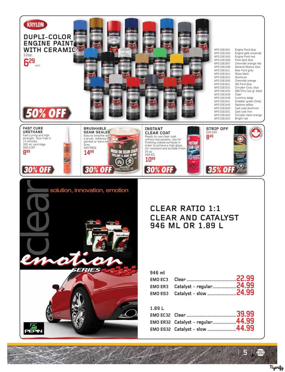 NAPA Auto Parts CMAX Catalog July 1 to August 31 Canada