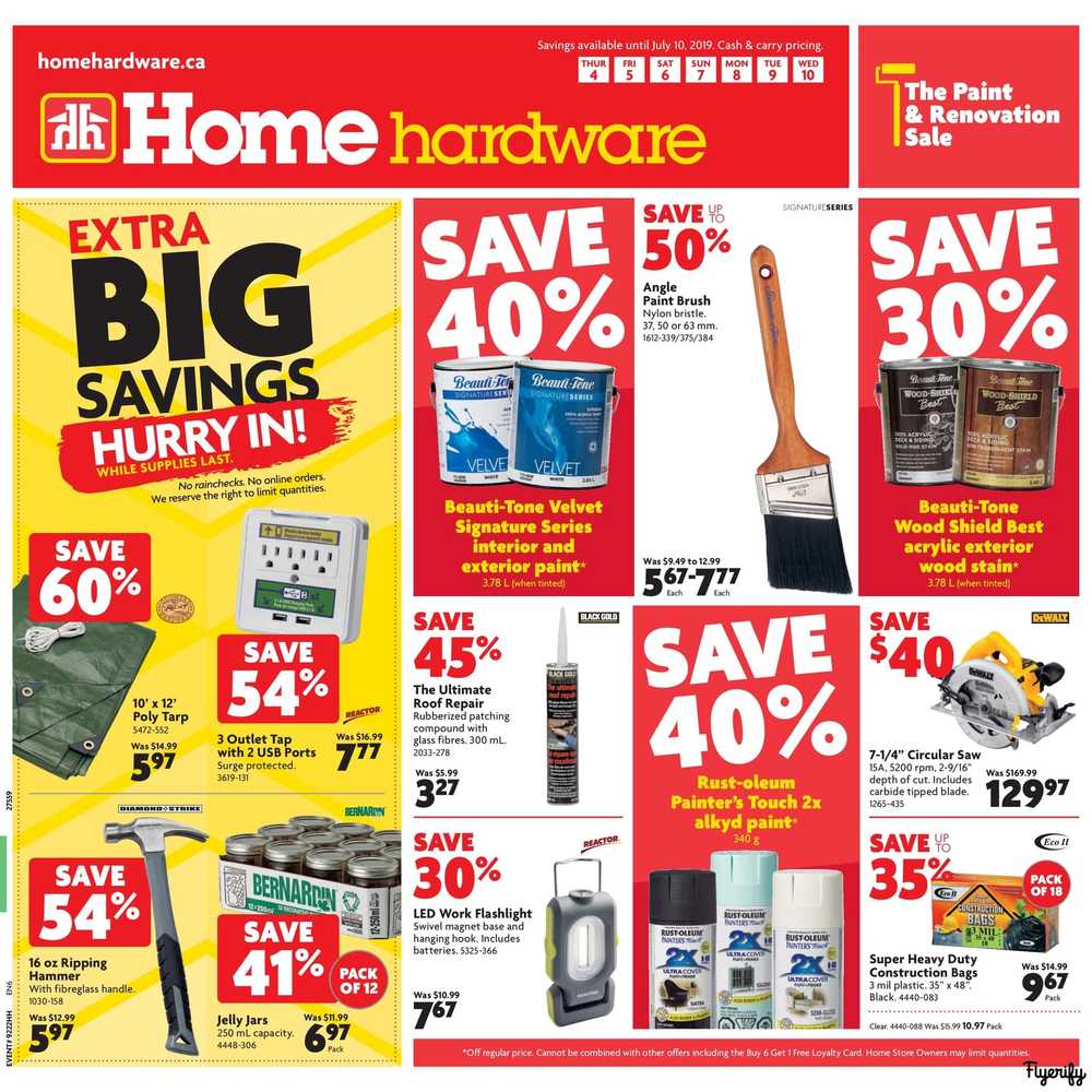 Home Hardware (ON) Flyer July 4 to 10 Canada