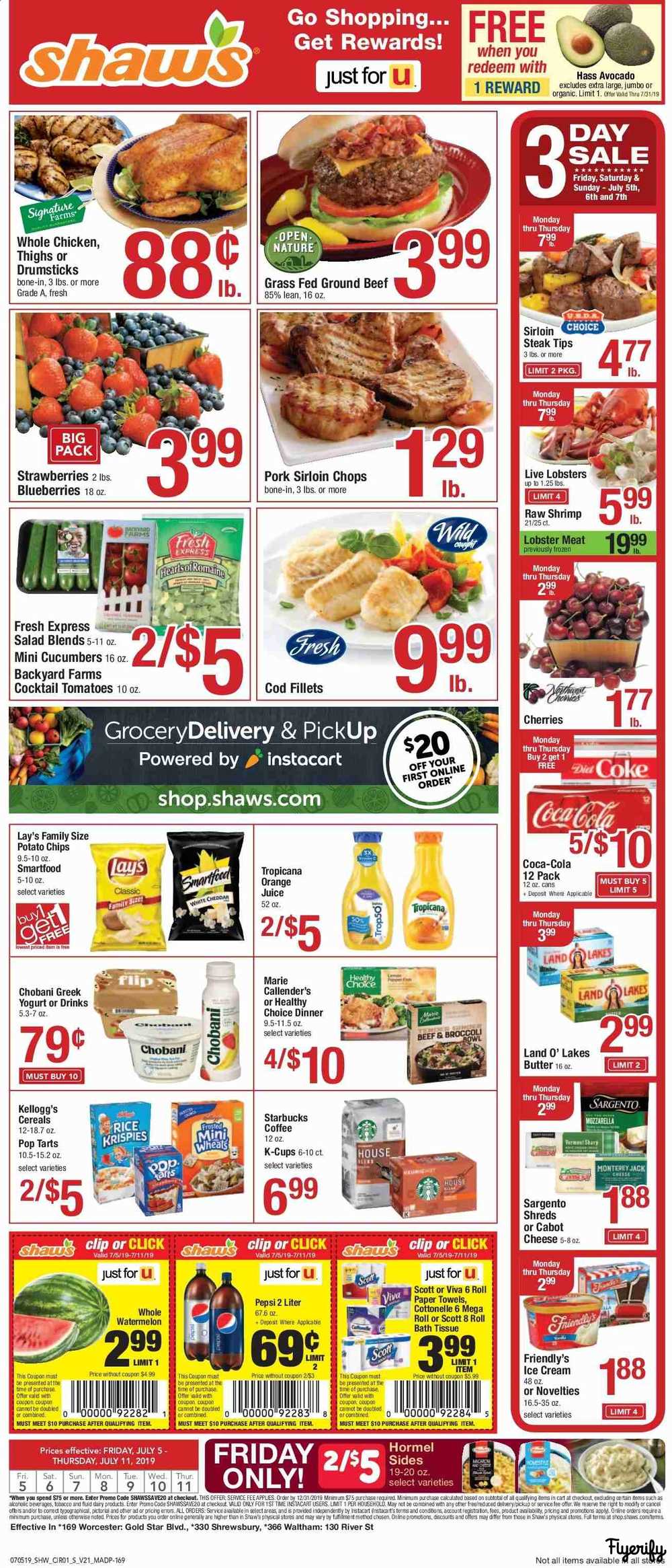 Shaw’s Weekly Ad & Flyer July 5 to 11 Canada