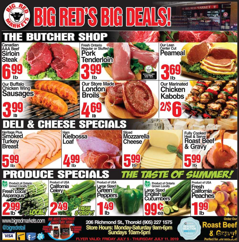 Big Red Markets Flyer July 5 to 11 Canada