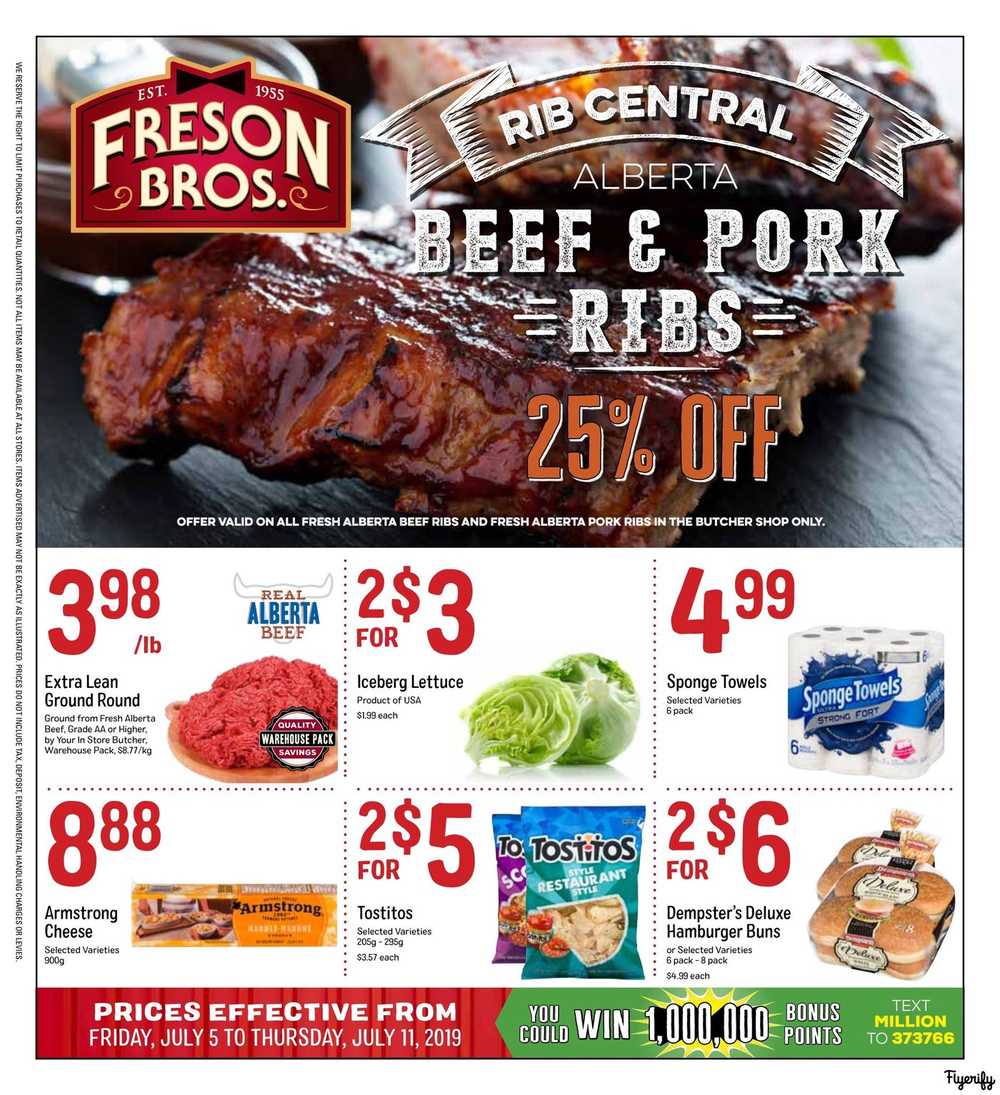 Freson Bros. Flyer July 5 To 11 Canada