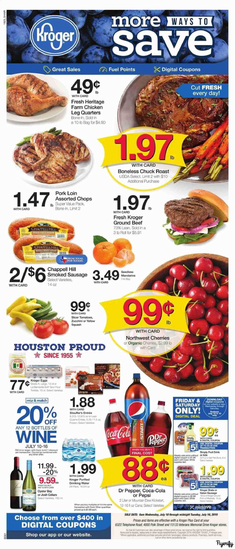 Kroger (TX) Weekly Ad & Flyer July 10 to 16 Canada