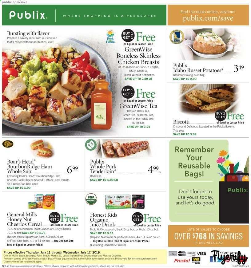 Publix (FL) Weekly Ad & Flyer July 11 to 17 Canada