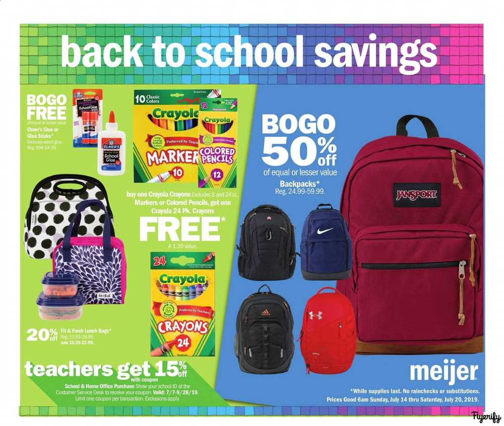 meijer backpacks