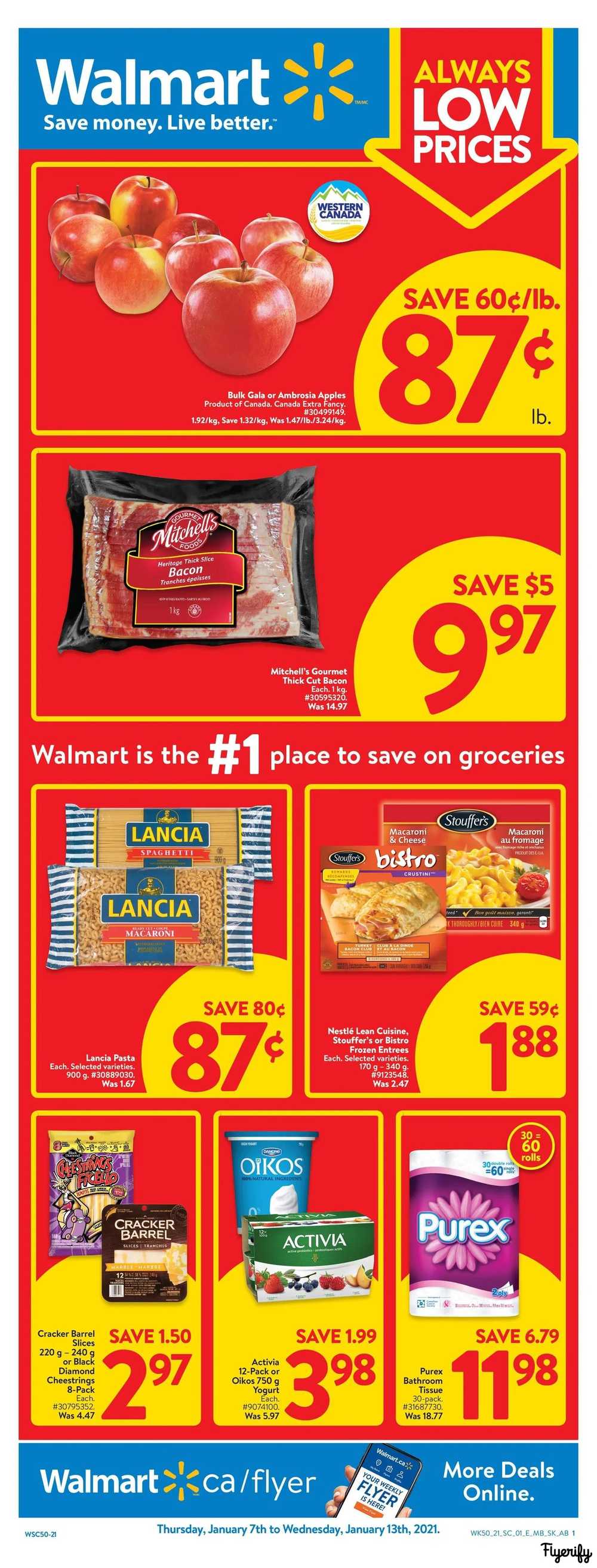 Walmart (West) Flyer January 7 to 13 Canada