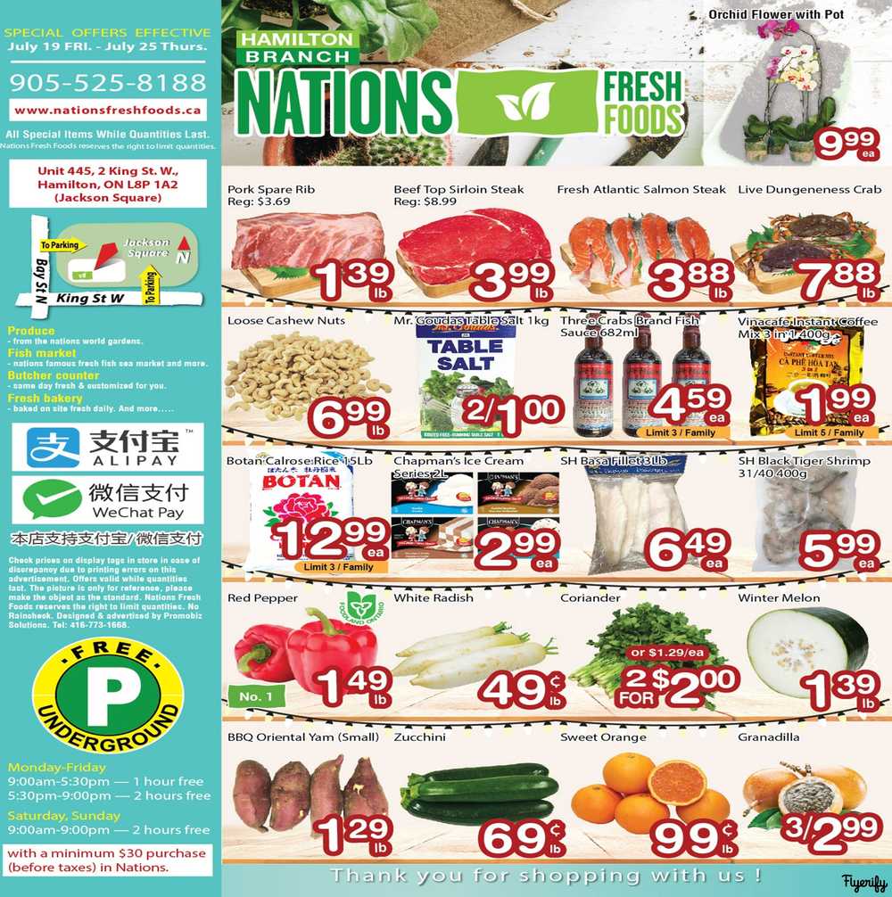 Nations Fresh Foods (Hamilton) Flyer July 19 to 25 Canada