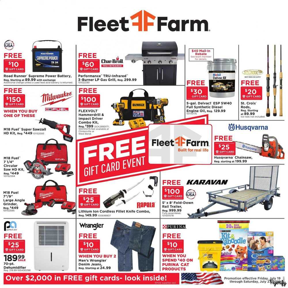 Fleet Farm Weekly Ad & Flyer July 19 to 27 Canada