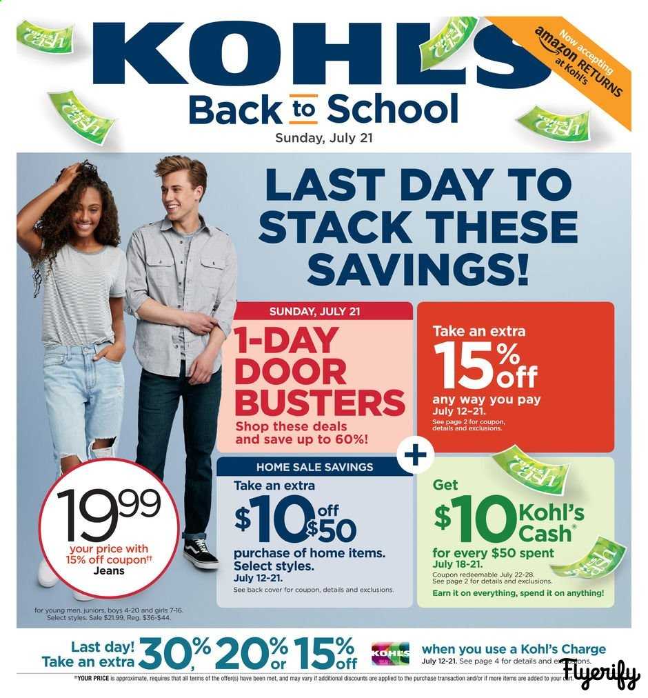 Kohl's Weekly Ad & Flyer July 21 to 21 Canada